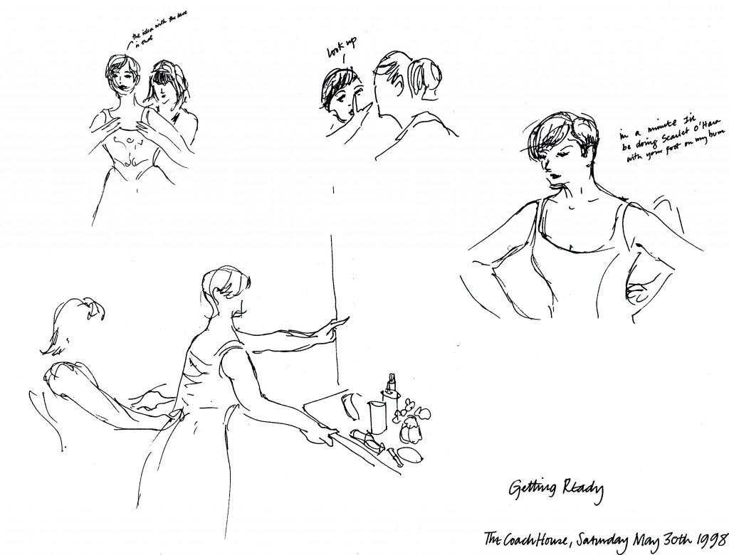 sarah godsill wedding illustration first wedding 1998