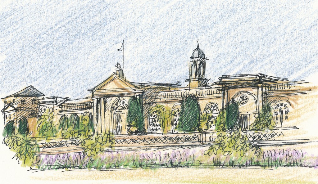 wedding and events illustration - bowood house
