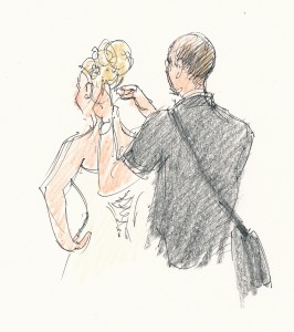 wedding and events illustration - cornelius & bride