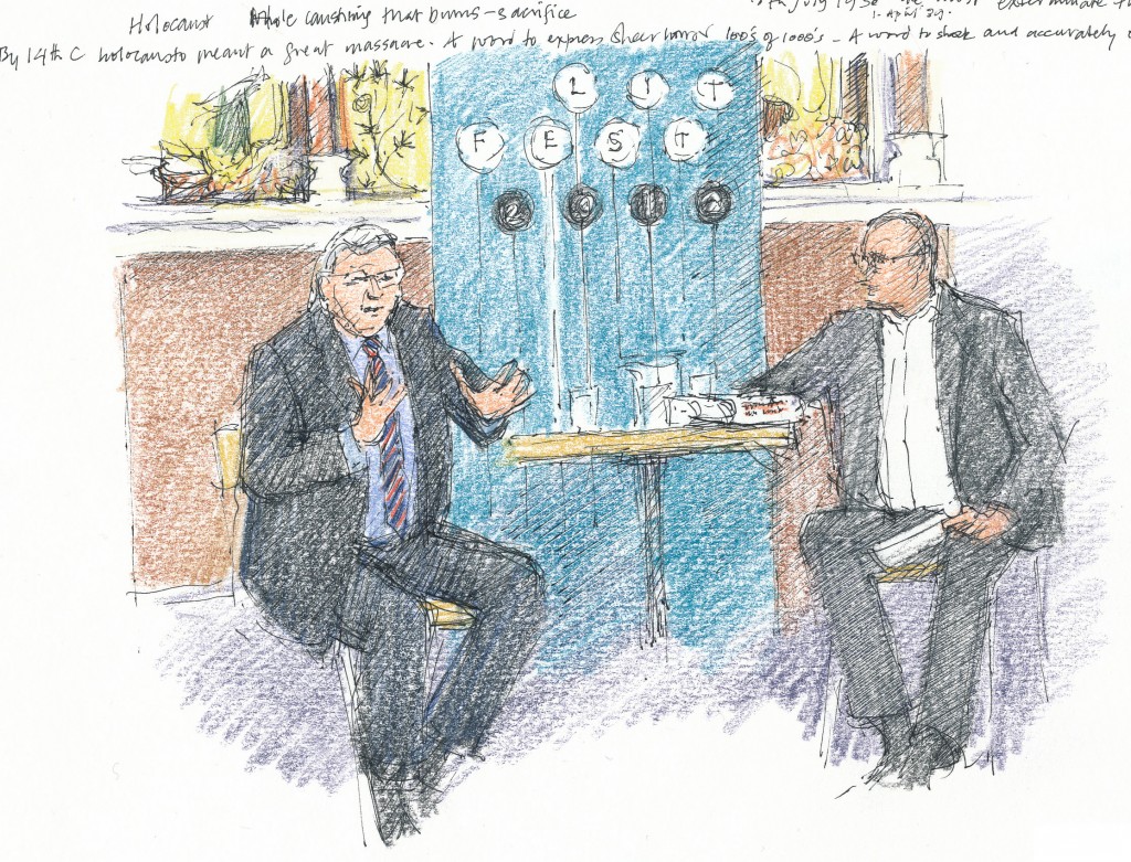 wedding and events illustration - Bath LitFest, Professor Paul Preston